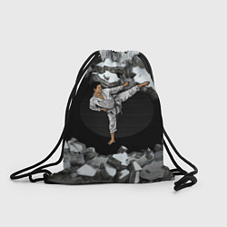 Рюкзак-мешок Боевые искусства - каратист, цвет: 3D-принт