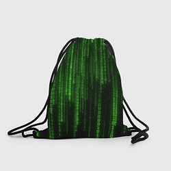 Рюкзак-мешок Двоичный код зеленый, цвет: 3D-принт