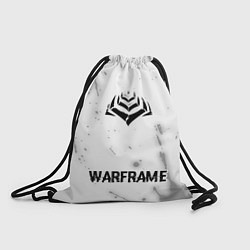 Рюкзак-мешок Warframe glitch на светлом фоне: символ, надпись, цвет: 3D-принт