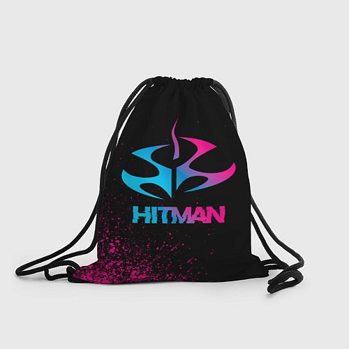 Мешок для обуви Hitman - neon gradient / 3D-принт – фото 1