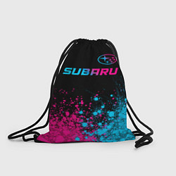 Мешок для обуви Subaru - neon gradient: символ сверху