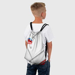 Рюкзак-мешок Red & white флаг России, цвет: 3D-принт — фото 2