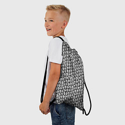 Рюкзак-мешок Череп со зрачками, цвет: 3D-принт — фото 2