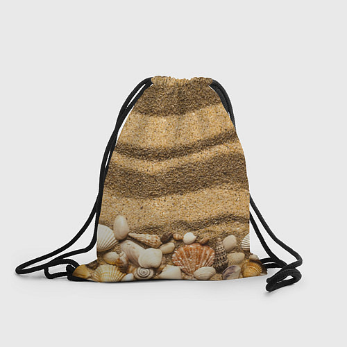 Мешок для обуви Ракушки на песчаном берегу / 3D-принт – фото 1