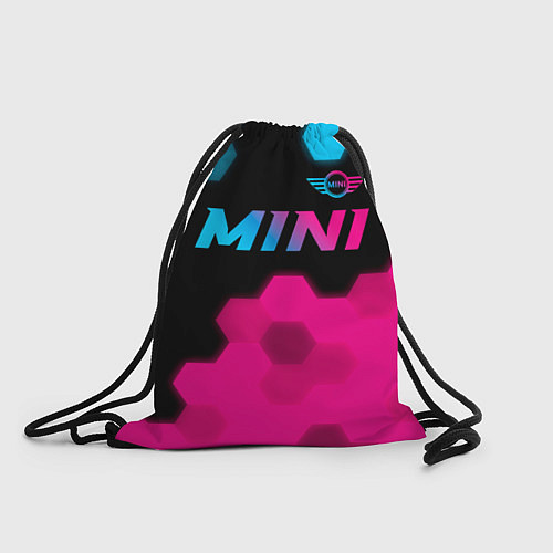 Мешок для обуви Mini - neon gradient: символ сверху / 3D-принт – фото 1