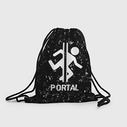 Мешок для обуви Portal glitch на темном фоне