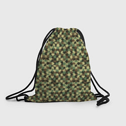 Рюкзак-мешок Милитари пазлы, цвет: 3D-принт