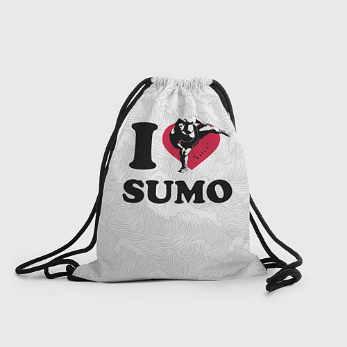 Мешок для обуви I love sumo fighter / 3D-принт – фото 1
