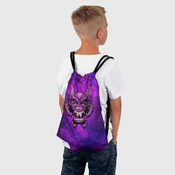 Рюкзак-мешок Фиолетовый дракон, цвет: 3D-принт — фото 2