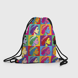 Рюкзак-мешок Елизавета II Поп-арт, цвет: 3D-принт