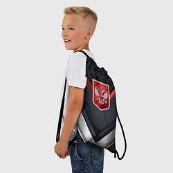 Рюкзак-мешок Красный герб России, цвет: 3D-принт — фото 2