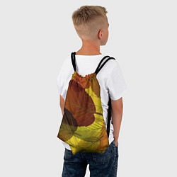 Рюкзак-мешок Осенние крупные листья, цвет: 3D-принт — фото 2