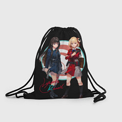 Рюкзак-мешок Тисато Нисикиги - Lycoris Recoil, цвет: 3D-принт