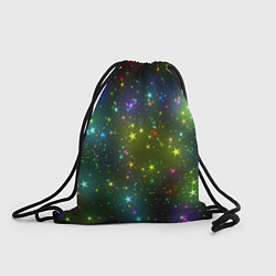Рюкзак-мешок Маленькие неоновые звездочки, цвет: 3D-принт