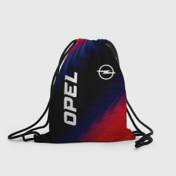 Рюкзак-мешок Opel красный карбон, цвет: 3D-принт