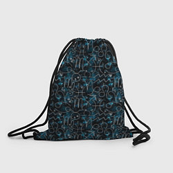 Рюкзак-мешок Знаки зодиака и звезды на сине- черном фоне, цвет: 3D-принт