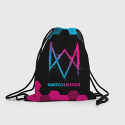 Мешок для обуви Watch Dogs - neon gradient