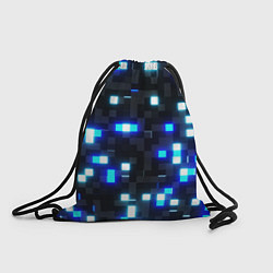 Рюкзак-мешок Неоновые светящиеся квадраты, цвет: 3D-принт