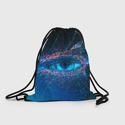 Рюкзак-мешок Цифровой глаз, цвет: 3D-принт