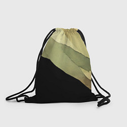 Рюкзак-мешок Акварельные полосы на черном фоне, цвет: 3D-принт