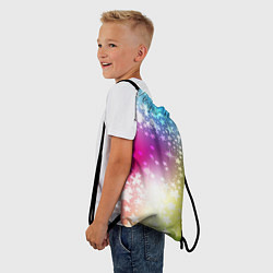 Рюкзак-мешок Звезды на радужном фоне, цвет: 3D-принт — фото 2