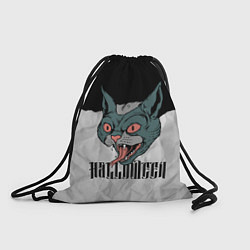 Рюкзак-мешок Happy Halloween - wild cat, цвет: 3D-принт