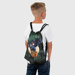 Рюкзак-мешок Летучая мышь на фоне луны, цвет: 3D-принт — фото 2
