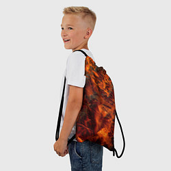 Рюкзак-мешок Огенная лава, цвет: 3D-принт — фото 2