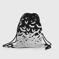 Мешок для обуви Black and white bat pattern