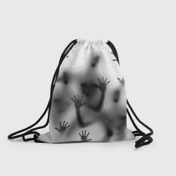 Рюкзак-мешок Bodies inside behind a white wall, цвет: 3D-принт