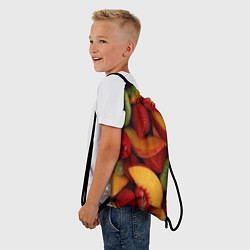 Рюкзак-мешок Фруктово ягодный фон, цвет: 3D-принт — фото 2