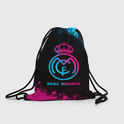 Рюкзак-мешок Real Madrid - neon gradient, цвет: 3D-принт