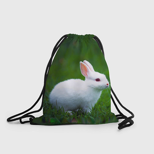 Мешок для обуви Кролик на фоне травы / 3D-принт – фото 1