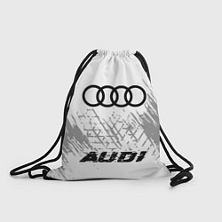 Рюкзак-мешок Audi speed шины на светлом: символ, надпись, цвет: 3D-принт