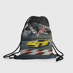 Рюкзак-мешок Шевроле Корвет - гоночная команда, цвет: 3D-принт