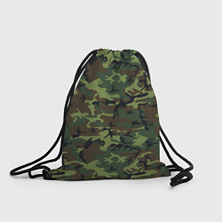 Рюкзак-мешок Камуфляж лес - мелкий, цвет: 3D-принт