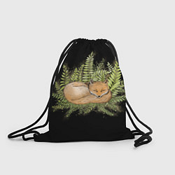 Рюкзак-мешок Спящий лисёнок, цвет: 3D-принт