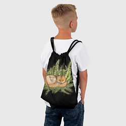 Рюкзак-мешок Спящий лисёнок, цвет: 3D-принт — фото 2