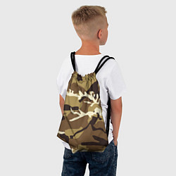 Рюкзак-мешок Камуфляж Woodland осень крупный, цвет: 3D-принт — фото 2