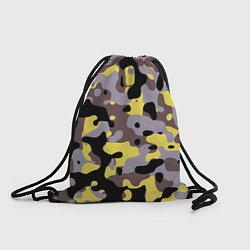 Рюкзак-мешок Камуфляж Yellow Stinger, цвет: 3D-принт