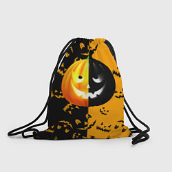Рюкзак-мешок Тыква на Хэллоуин, цвет: 3D-принт