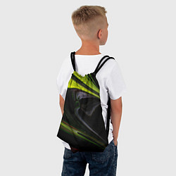 Рюкзак-мешок Зелёный песок в темноте, цвет: 3D-принт — фото 2