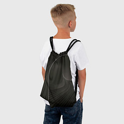 Рюкзак-мешок Чёрная спираль, цвет: 3D-принт — фото 2