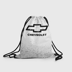 Рюкзак-мешок Chevrolet с потертостями на светлом фоне, цвет: 3D-принт