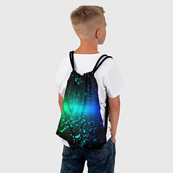 Рюкзак-мешок Неоновая абстракция, цвет: 3D-принт — фото 2