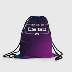 Рюкзак-мешок Counter Strike gaming champion: рамка с лого и джо, цвет: 3D-принт