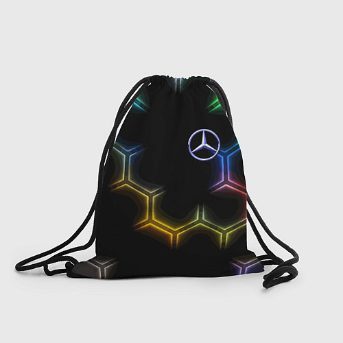 Мешок для обуви Mercedes - neon pattern / 3D-принт – фото 1