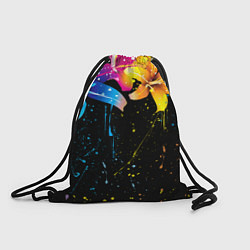 Рюкзак-мешок Цветные лилии, цвет: 3D-принт