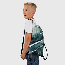 Рюкзак-мешок Акварельные контрастные разводы, цвет: 3D-принт — фото 2