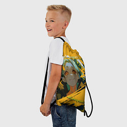 Рюкзак-мешок Ребекка из Киберпанка, цвет: 3D-принт — фото 2